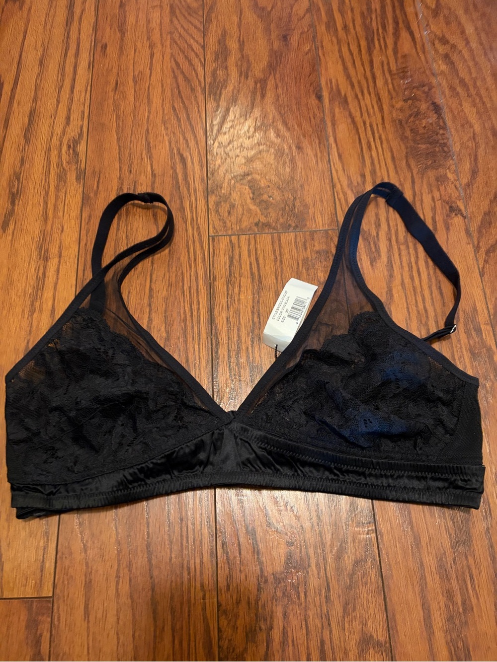 Fleur du Mal Black Lace Wirefree Bralette